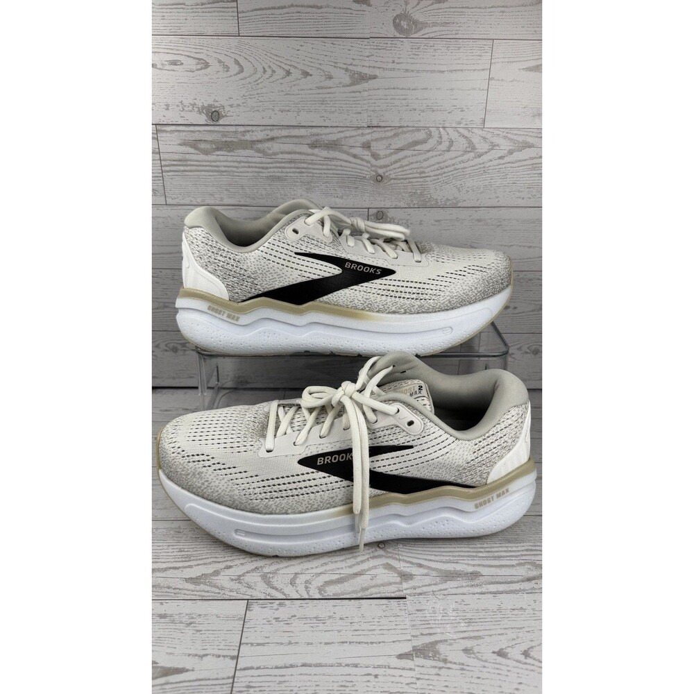BBrooks Ghost Max 2 White Pelican Running Shoes Men’s Size 10.5 D #170
